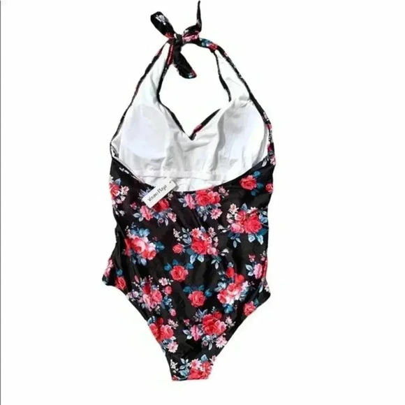 Verano Playa Halter Floral One Piece - Picture 5 of 6